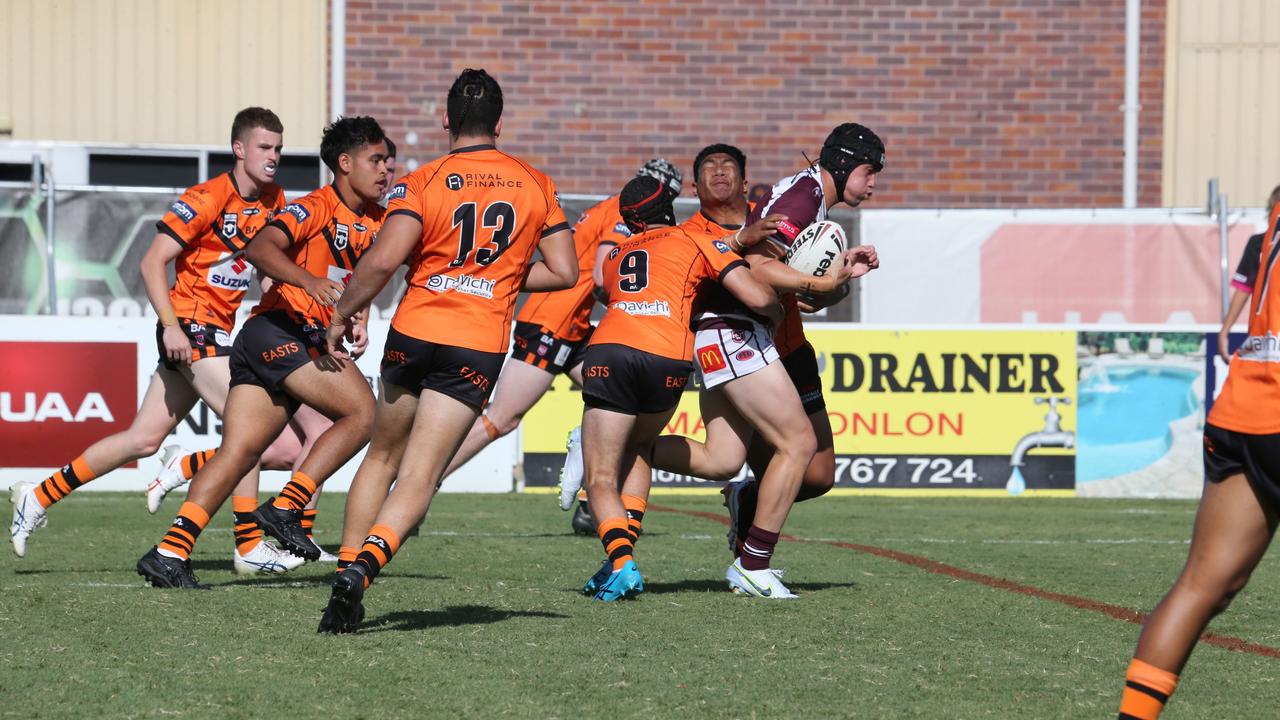 Burleigh Bears against the Tigers in Connell Challenge.