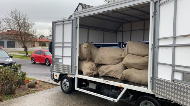 Police seized hundreds of cannabis plants across several Melbourne suburbs on Tuesday and Wednesday. Picture: Victoria Police