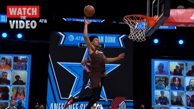 Portland Trail Blazers Anfernee Simons wins NBA All-Stars Dunk Contest