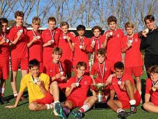The Ipswich Grammar School football team that won the 2019 Bill Turner Cup national final in Lake Macquarie. Picture: Bill Turner School Football