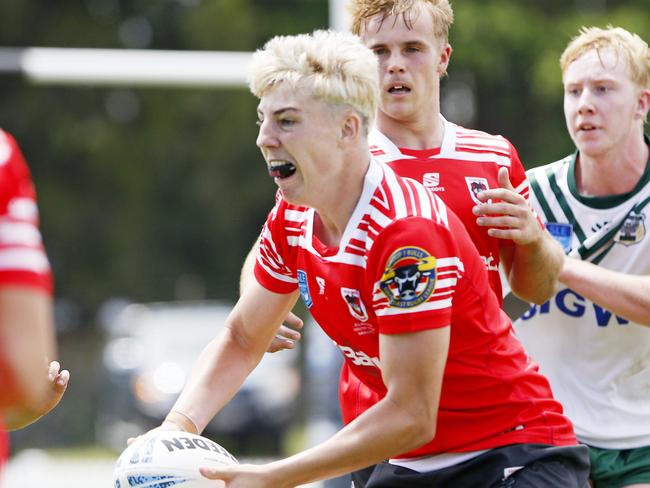 Lexin O'Dea from Illawarra South Coast Dragons. Picture: John Appleyard. Laurie Daley Cup 2025 Round 1, Illawarra South Coast Dragons vs Western Rams at Ron Costello Oval, Shellharbour.  9 February 2025. Picture: John Appleyard