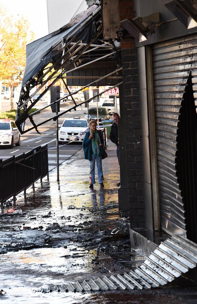 Dakota nightclub was destroyed by fire. Picture: Steve Tanner