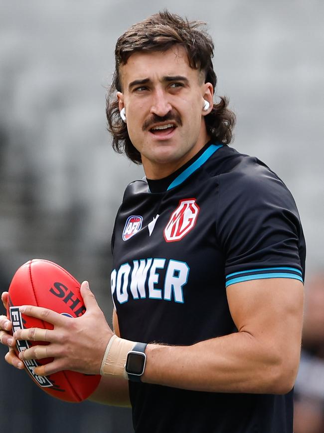 Ivan Soldo of the Power. Photo by Dylan Burns/AFL Photos via Getty Images.