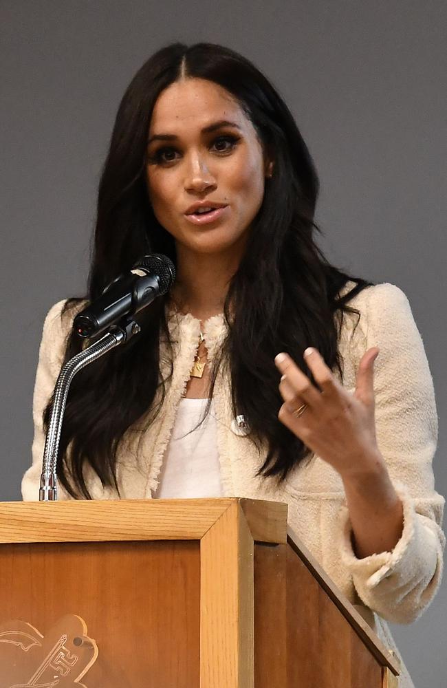 Meghan Markle’s book The Bench was released yesterday. Picture: BEN STANSALL/POOL/AFP