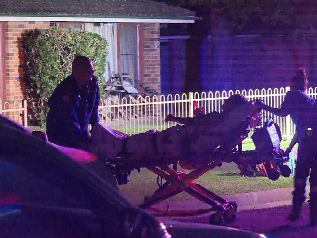 A man has been rushed to hospital after an alleged stabbing at a Bass Hill unit block. PICTURE: TNV