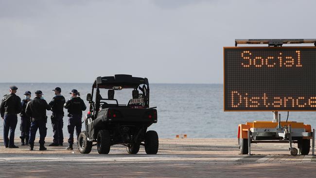 High visibility patrols at Coogee Beach this week.Picture: John Grainger