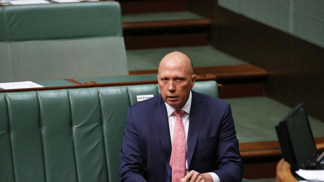 Peter Dutton during Question Time in the House of Representatives today. Picture: NCA NewsWire / Gary Ramage