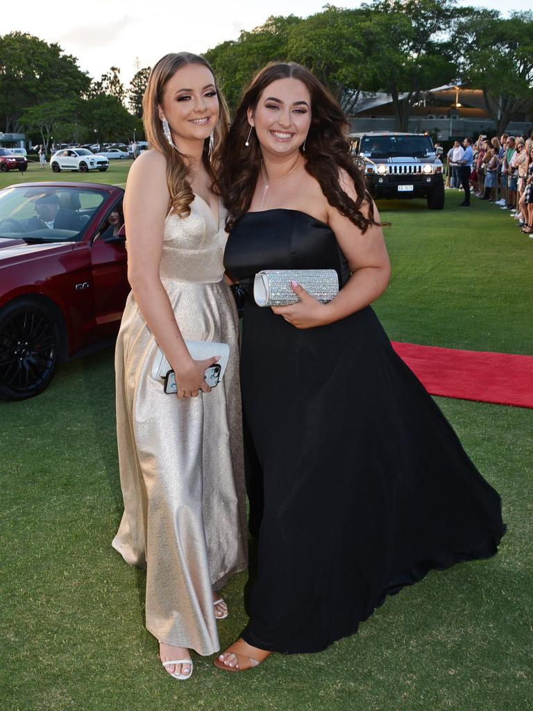 Kate Welter and Zoe Wilson at Varsity College School Formal at RACV Royal Pines Resort, Benowa. Picture: Regina King.