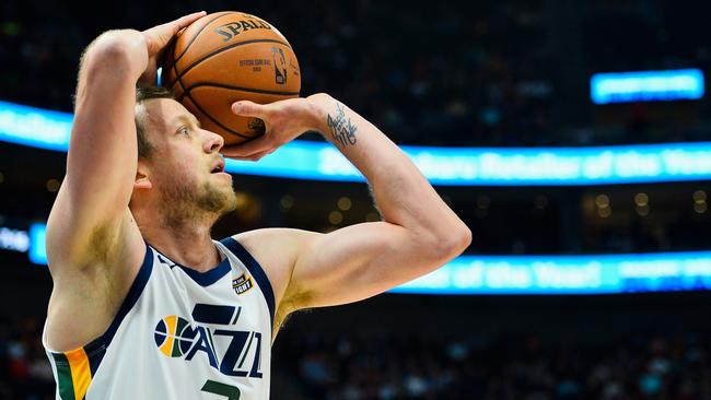 Ingles has returned to Salt Lake City for training camp with the Utah Jazz in preparation for the new NBA season this week. Picture: Alex Goodlett (Getty).