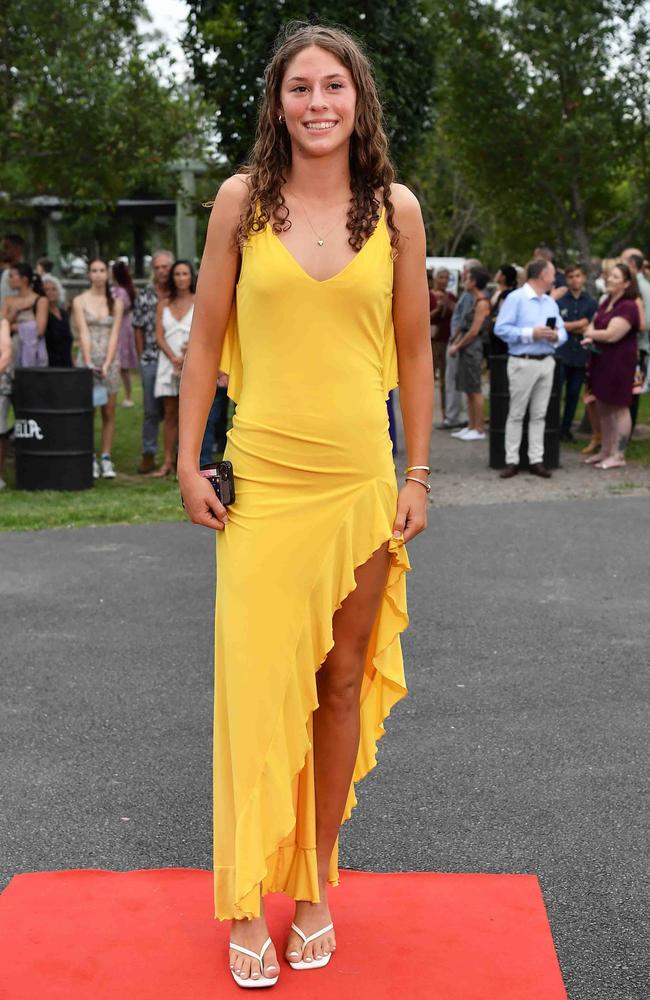 Meg Fortune at Nambour State College School Formal. Picture: Patrick Woods.