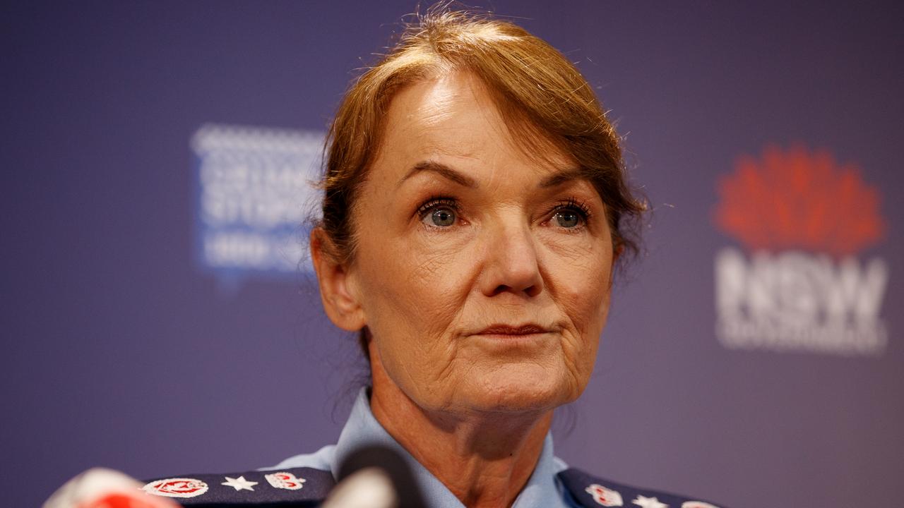 NSW Police Commissioner Karen Webb said Constable White’s position is under review. Picture: NewsWire / Nikki Short