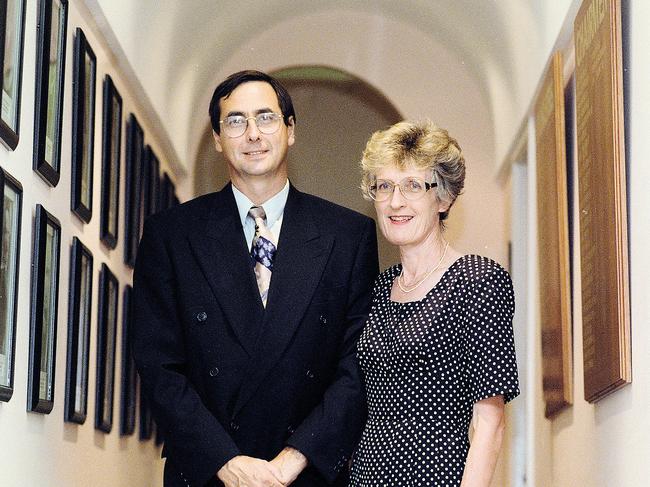 UNDATED: Bill Toppin, Hutchins School principal, and his wife Hilary Toppin
