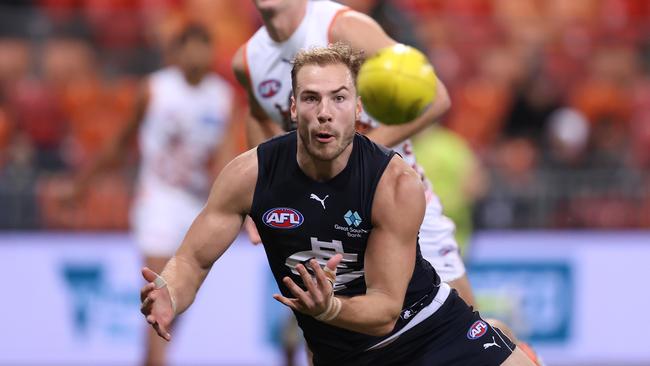 Carlton forward Harry McKay has been the Blues’ biggest improver this year according to Champion Data. Picture: Getty Images