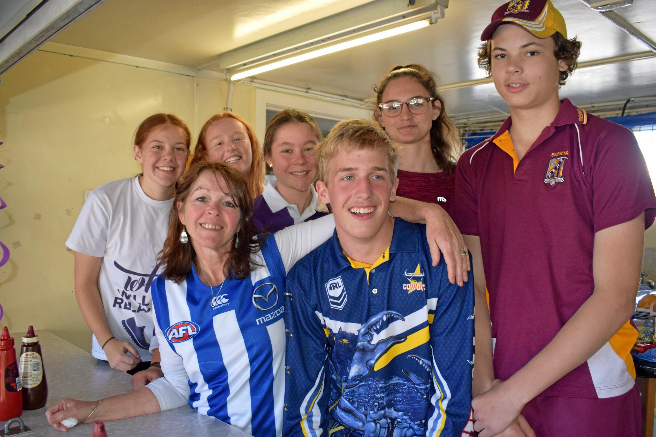 Georgia Lindsay, Ellie Facer, Cheryl Williams, Kiara Parker, Nathan De Waele, Jessica Bliesner and Oscar Avci. Picture: Emily Bradfield