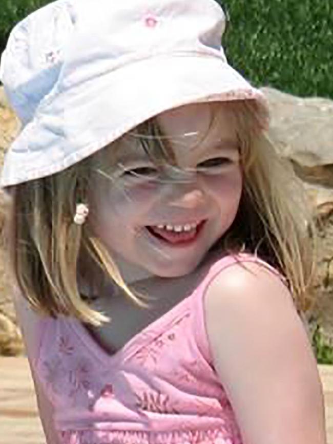 Madeleine McCann, a British girl who disappeared in Praia da Luz, Portugal, on May 3, 2007. Picture: Metropolitan Police in London/London