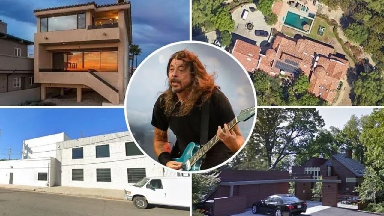 Inside Dave Grohl’s incredible property portfolio. Picture: Getty Images/Realtor.com