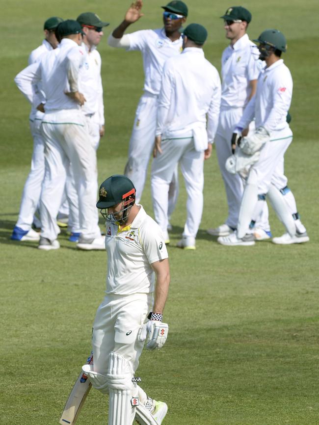 Shaun Marsh was dismissed for 40 runs on day one. Picture: Getty Images.