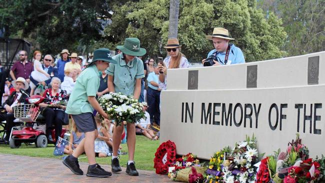 at the Tweed Heads Anzac Day memorial service. Picture: Aisling Brennan