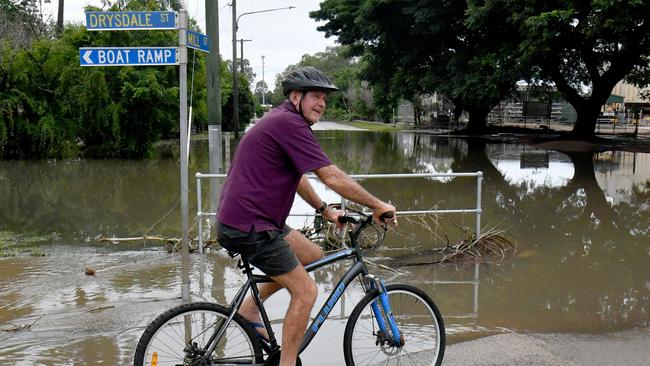 Heavy rain causes flooding in North Queensland. Long term Giru resident Darryl Lanes. Picture: Evan Morgan