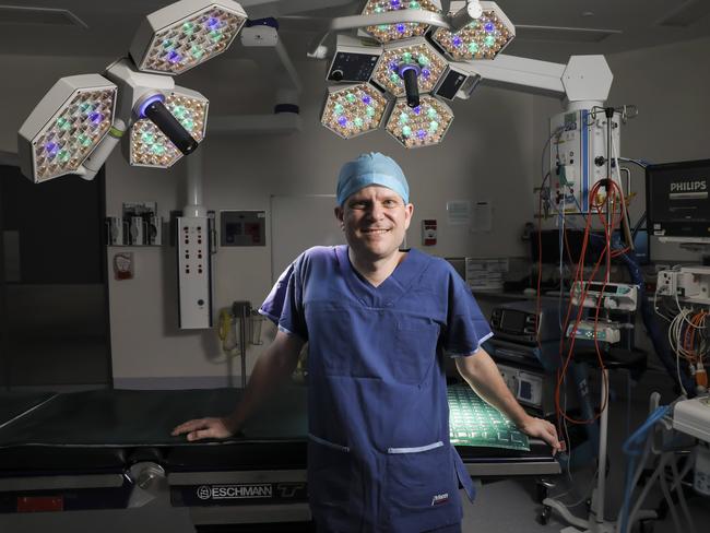 Lady Cilento Children’s Hospital plastic surgeon Stuart Bade. Picture: Mark Cranitch