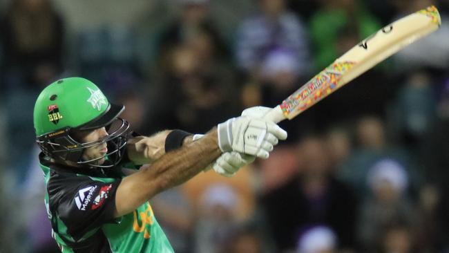 Glenn Maxwell hist out in the BBL for Melbourne Stars.