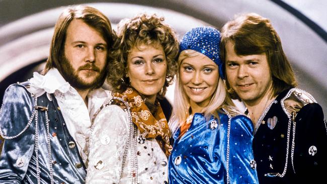 Swedish pop group ABBA in 1974. Picture: Olle Lindeborg