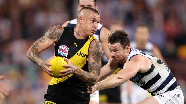 Dustin Martin wins premierships, which is why he’s No.1. Picture: Sarah Reed