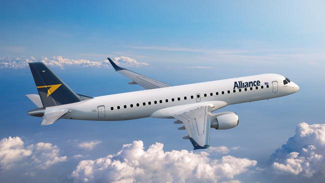 Alliance Aviation's purchase of 30 Embraer 190 jets will position the airline well in the COVID-ravaged travel market.  Picture: Supplied.