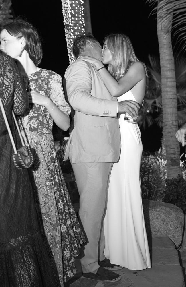 Karl and Jasmine share another kiss at the One &amp; Only Palmilla resort in Los Cabos, Mexico. Picture: Supplied