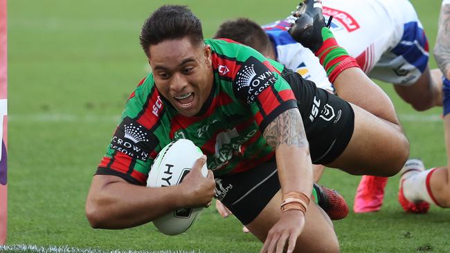 Tevita Tatola has grabbed Blues coach Brad Fittler’s attention with his strong form for South Sydney. Picture: Brett Costello