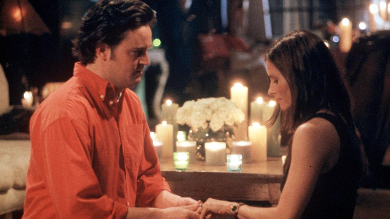 Matthew Perry as Chandler opposite Cox’s Monica.