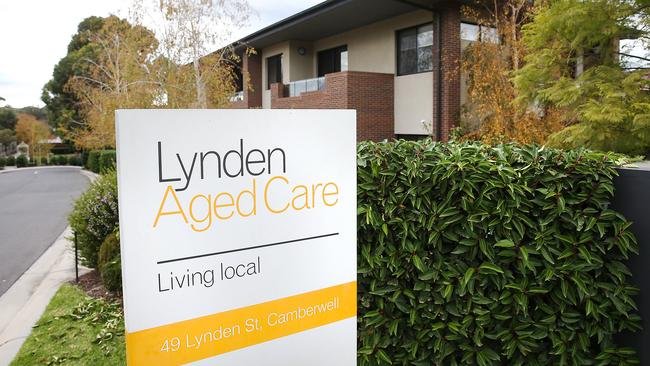 CLynden Aged Care in Camberwell is also in lockdown after a resident tested positive to the virus. Picture: Ian Currie