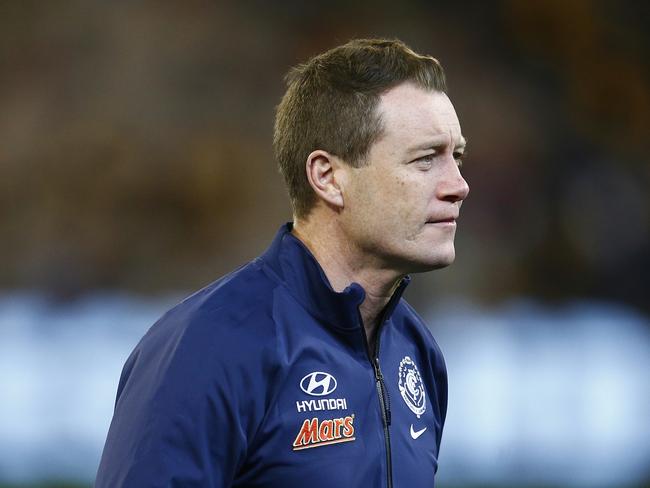 John Barker was a former coach of Patrick Cripps at Carlton. Picture: Michael Klein.