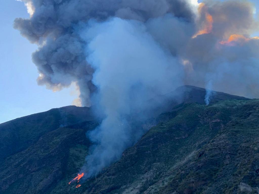 An erupting Stromboli volcano on July 3, 2019. Picture: @mariocalabresi