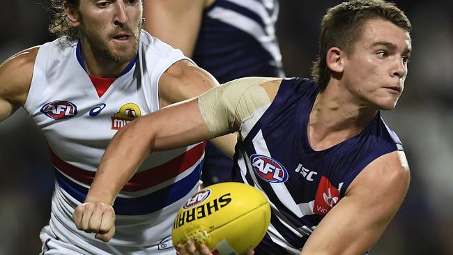 Caleb Serong is the 2020 AFL Rising Star winner. Picture: Getty Images