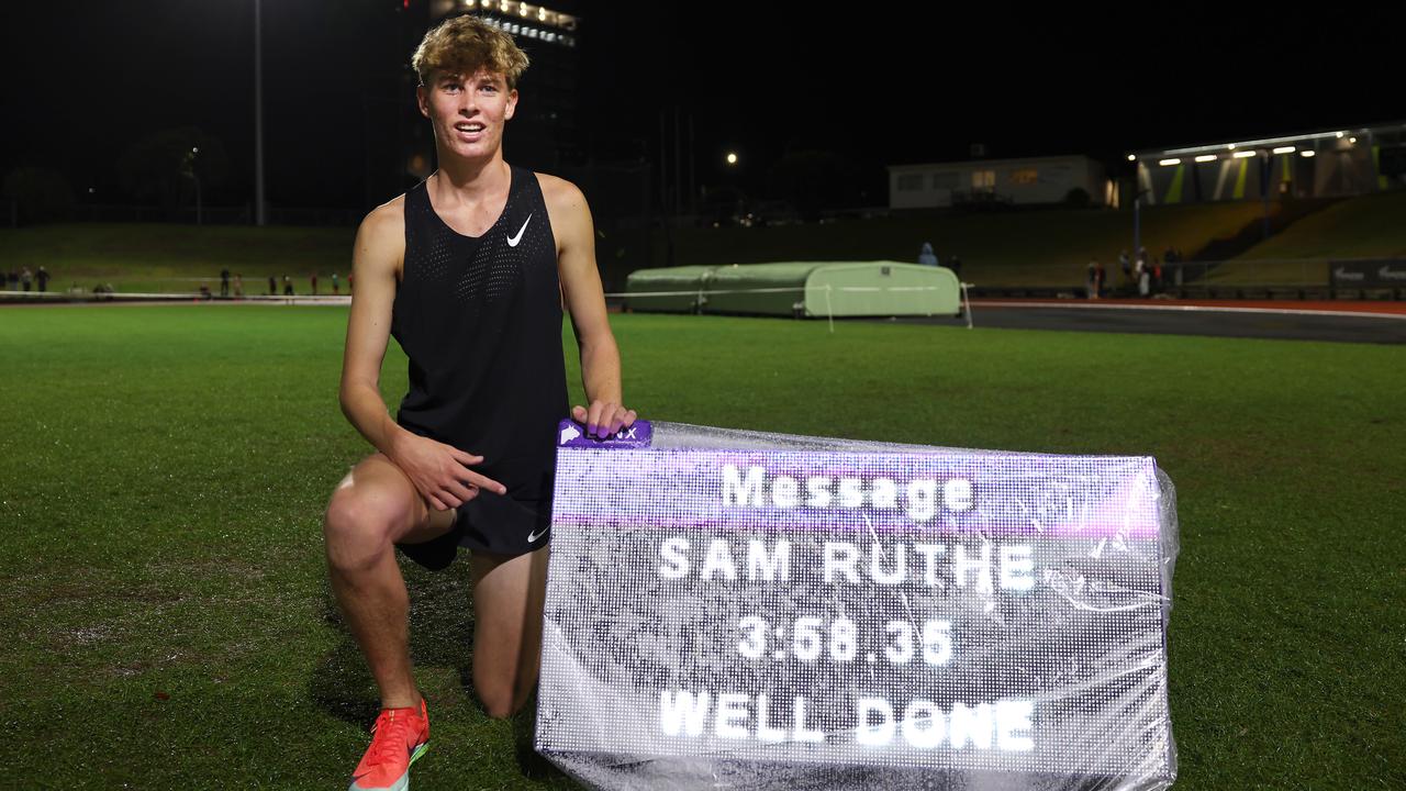 Teen star becomes youngest ever to break four-minute mile