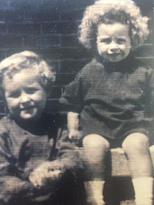 1924: Two surviving children of WWI digger Private Patrick Aloysius Byrne's (L-R) son John Harold and daughter Mary Eileen aged about four and two years. Pte Byrne died two years earlier. Pic: supplied by family