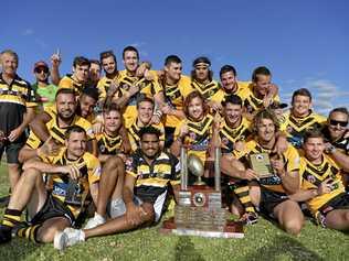 HARD TO BEAT: Sunshine Coast Falcons men's winners of the 47th Battalion 2018 rugby league carnival. Picture: Kevin Farmer