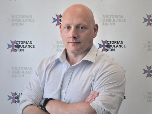 Danny Hill, general secretary of Victorian Ambulance Union, said the figures were not a surprise. Picture: Supplied