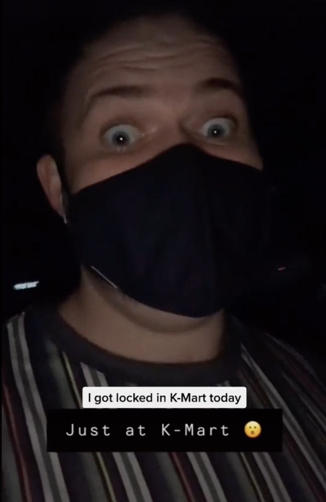 The Brisbane man went viral after he shared videos of his experience on TikTok. Picture: TikTok/@danstube.tv.