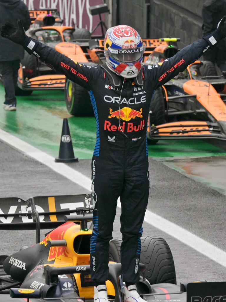 The race couldn’t have gone better for Verstappen. (Photo by NELSON ALMEIDA / AFP)