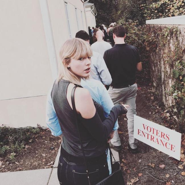 2016 US Election via social media ... Taylor Swift, 