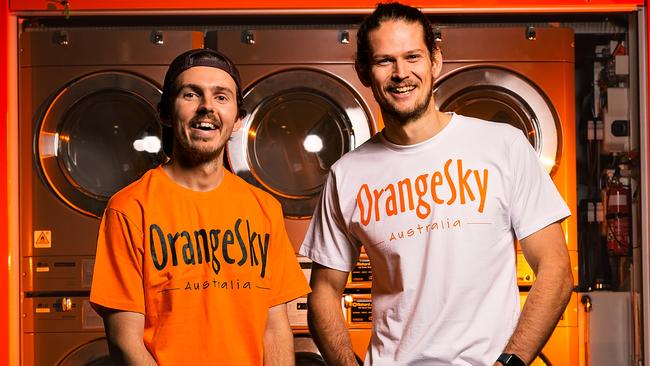 Orange Sky co-founders Nic Marchesi and Lucas Patchett. Picture: Supplied