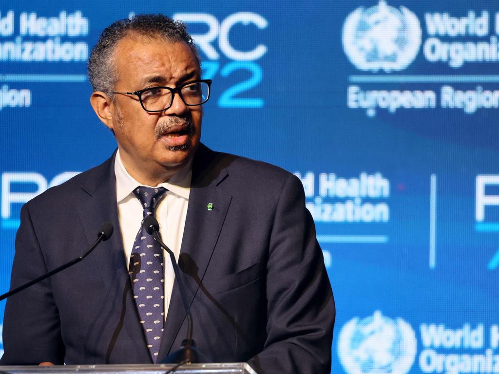 Director-General of the World Health Organisation, Tedros Adhanom Ghebreyesus. Picture: AFP