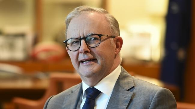 Prime Minister, Anthony Albanese has thrown his support behind making doxxing illegal. Picture: NCA NewsWire / Martin Ollman