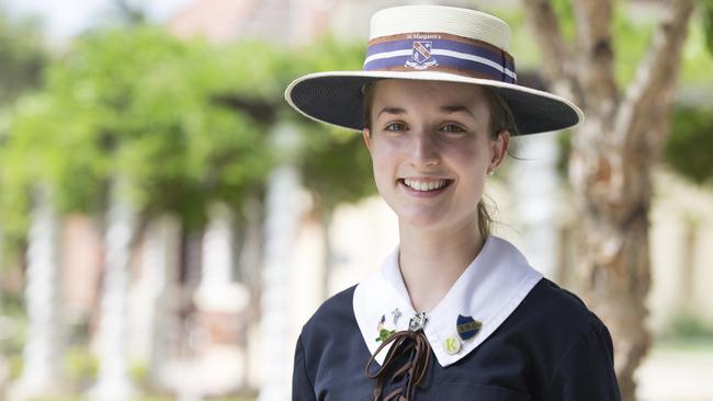 Xanthe Lowe-Brown of Ascot was school captain and Dux at St Margaret's Anglican Girls School last year; she achieved an OP 1. 