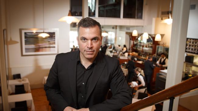 George Kasimatis, owner of Georges on Waymouth, in his restaurant. Picture: Matt Turner