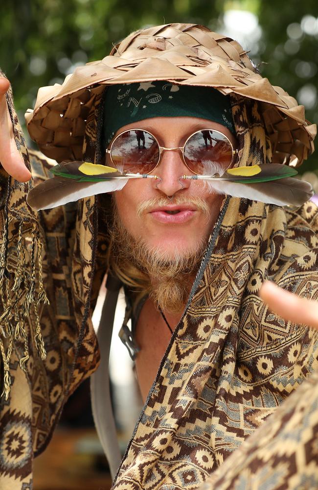 Isaac Crowley of Woombye, Woodford Folk Festival, 2019. Photographer: Liam Kidston.