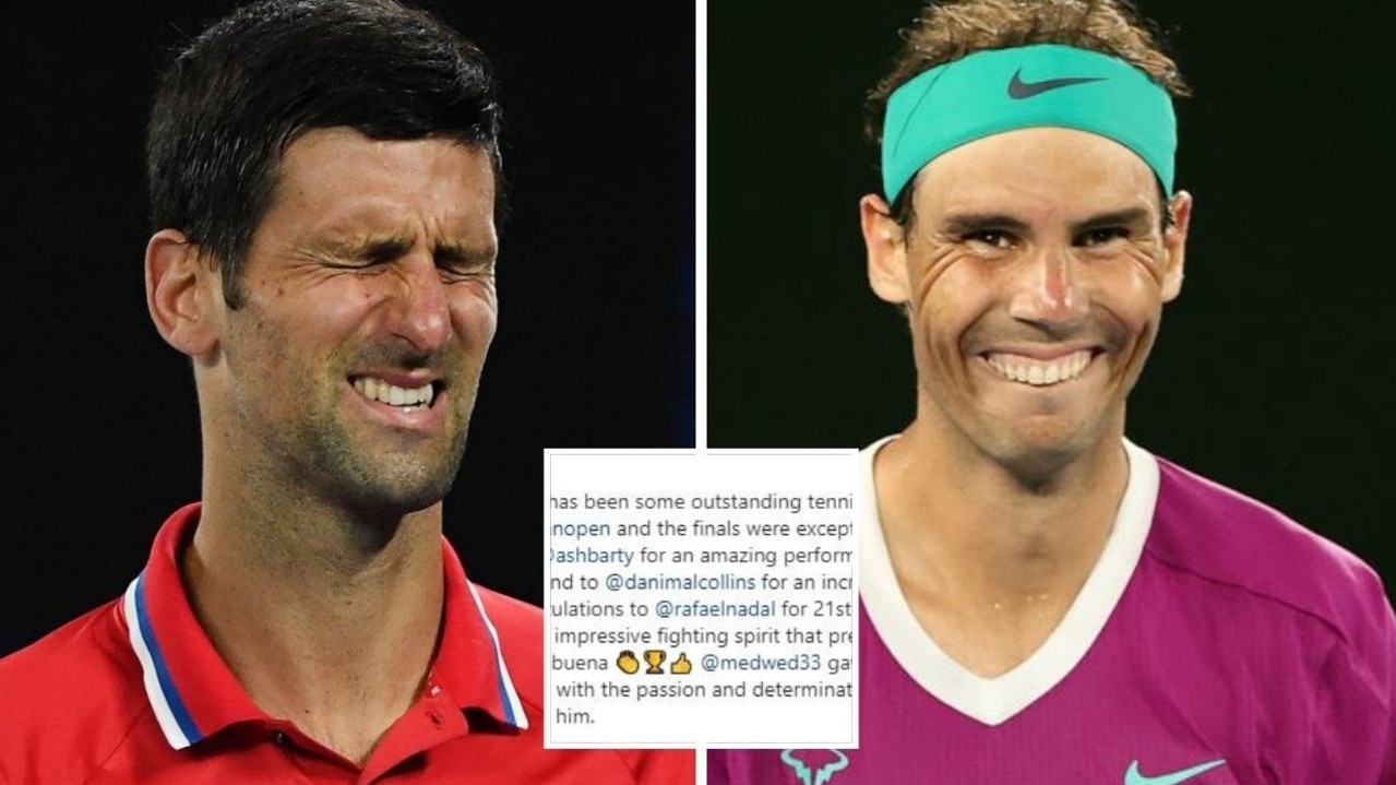 Novak Djokovic Reacts To Rafael Nadal Australian Open Win, GOAT Race ...