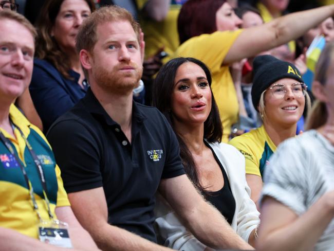 The couple took in the Australia v Ukraine basketball match at the Invictus Games. Picture: Getty Images for the Invictus Games Foundation